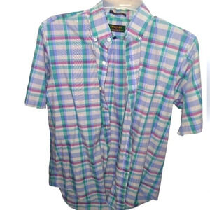 Mens Alexander Julian Short Sleeve Casual Button Down